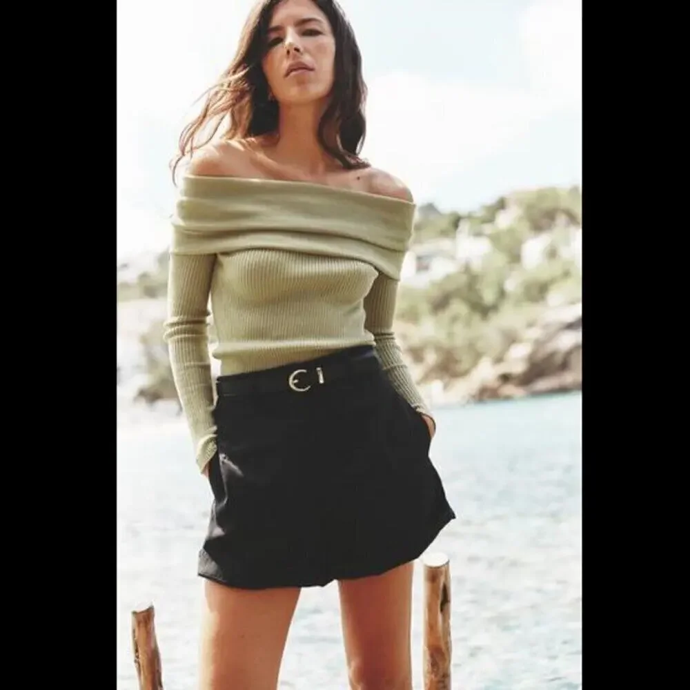 ZARA Fitted Knit Sweater NWT